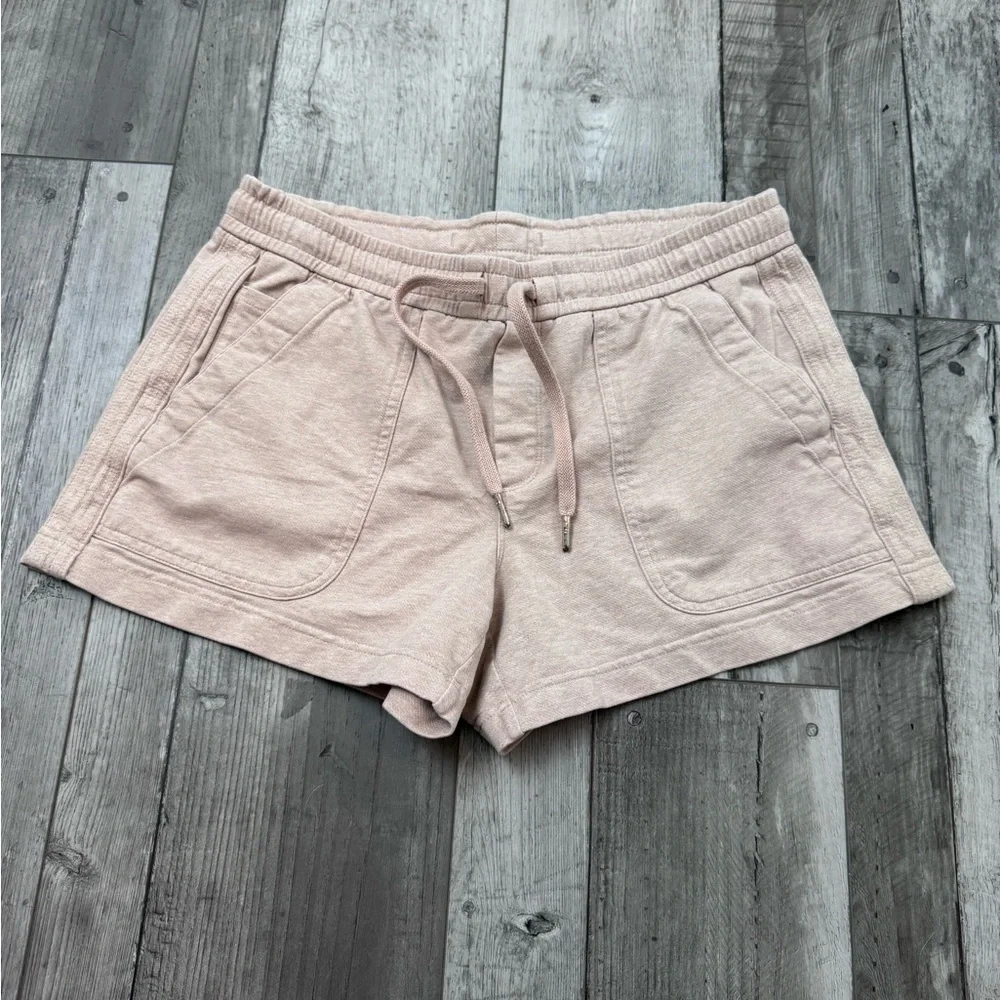 Athleta Farallon Heatherd Short Pink 6 Athletic Gym Elastic